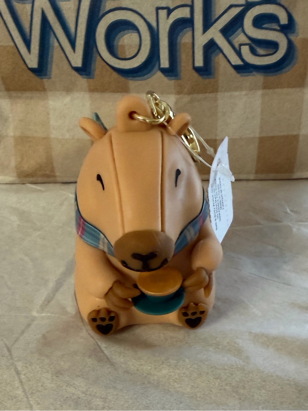 NWT BBW Capybara sanitizer Holder/bag charm